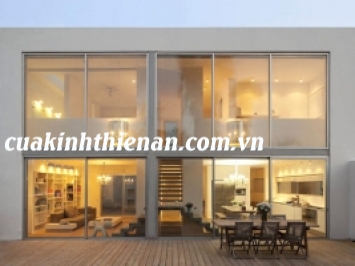 Vách tường bằng kính - vẻ đẹp cho ngôi nhà hiện đại